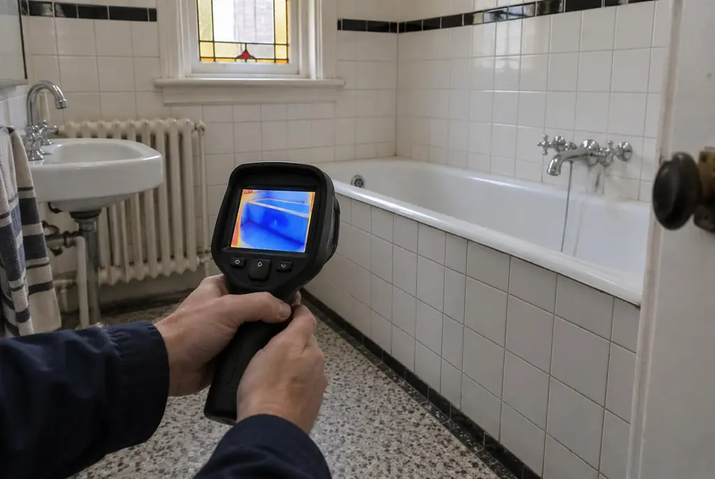 Lekdetectie Boxtel – onderzoek in een badkamer van een oudere woning